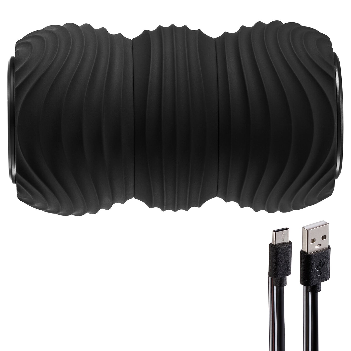 VEVOR Fitnessrolle Massageball Faszienrolle Massageroller Duoball USB Φ92X160Mm