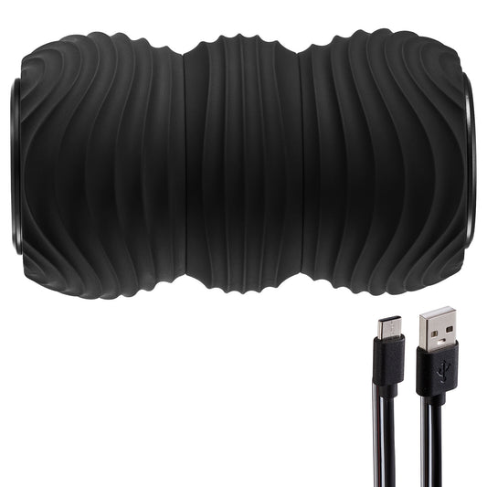 VEVOR Fitnessrolle Massageball Faszienrolle Massageroller Duoball USB Φ92X160Mm