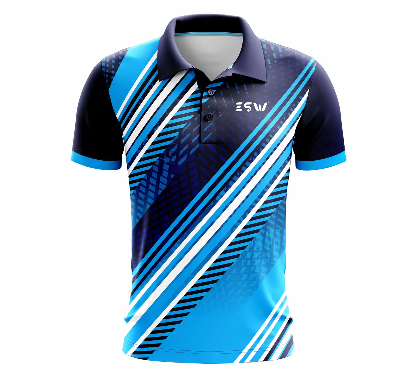 Men's Half Sleeve Printed sportswear Jersey Color- Sky Blue