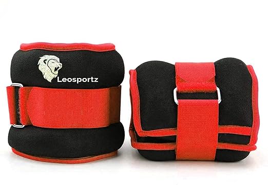 Ankle Weights for Exercises (Red, 0.5kg)