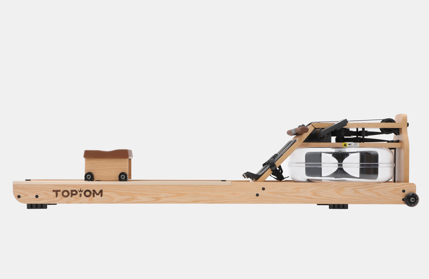 Topiom Rowing Machine for Home Use | Solid Wood | TM3 Monitor