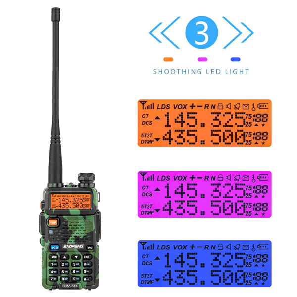 UK Warehouse BAOFENG 1.5" LCD Dual Band Walkie Talkie - Outdoorsavage