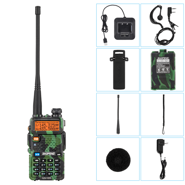 UK Warehouse BAOFENG 1.5" LCD Dual Band Walkie Talkie - Outdoorsavage