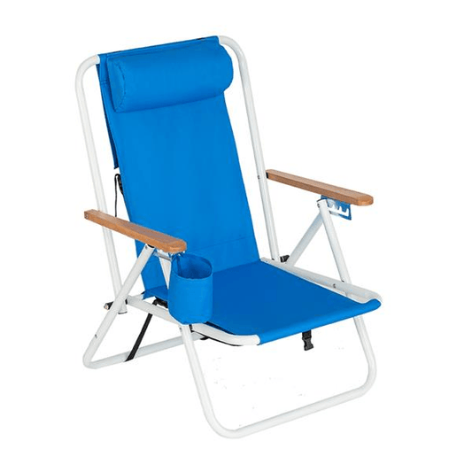 Portable High Strength Beach Chair with Adjustable Headrest - Outdoorsavage