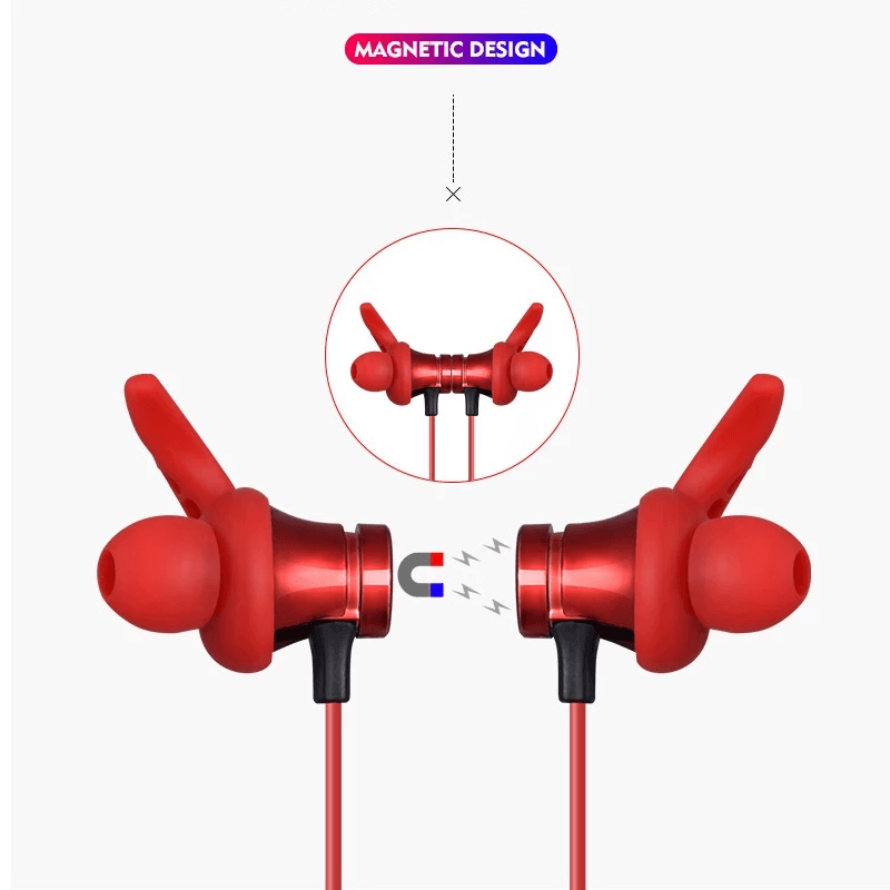 Sports Bluetooth Earphone Magnetic Wireless Headset Support TF - Outdoorsavage