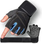 Neoprene Gym Gloves For Men Workout  (Blue)