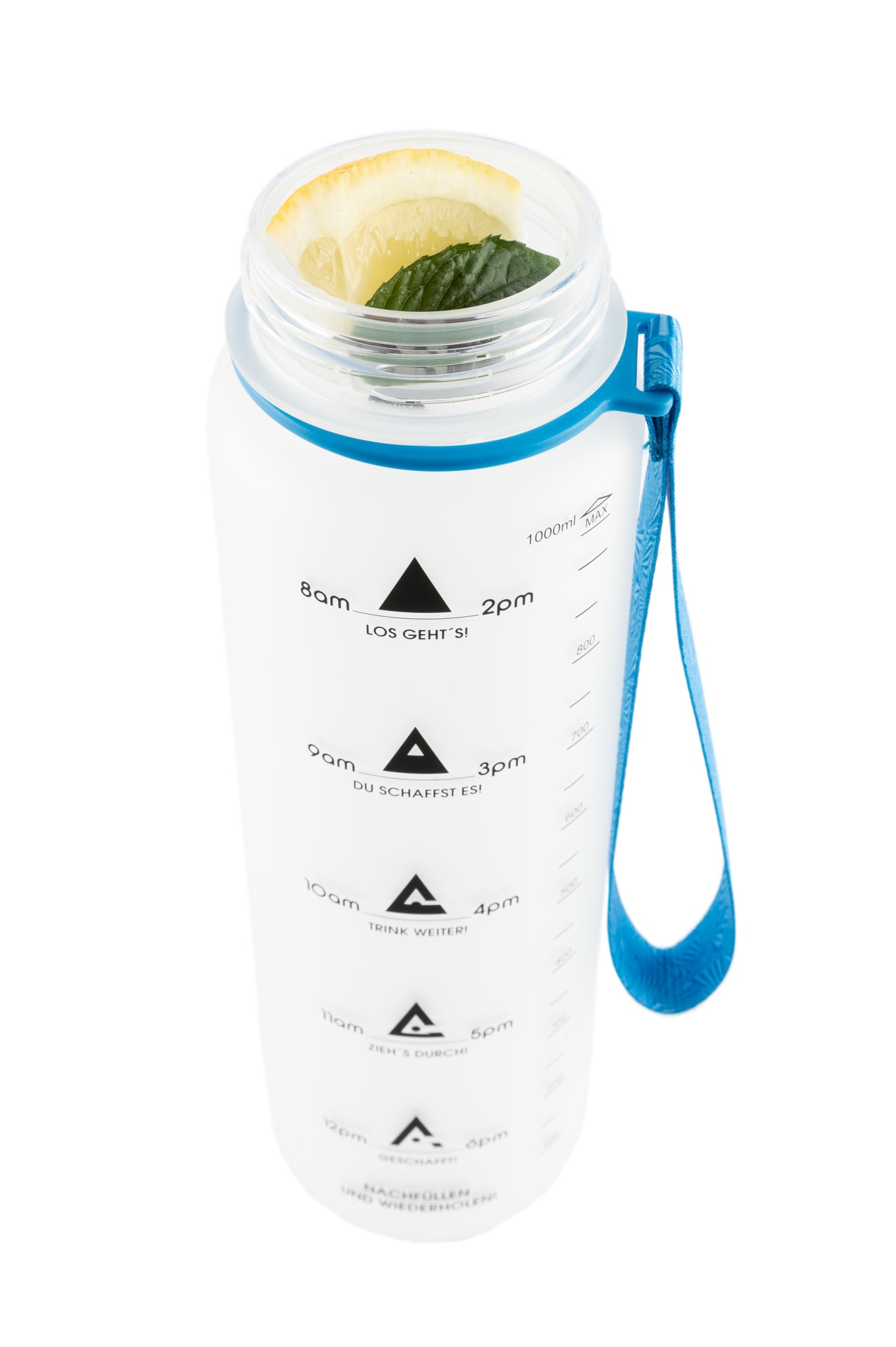 1L Sports Water Bottle with time marker and motivation - Outdoorsavage