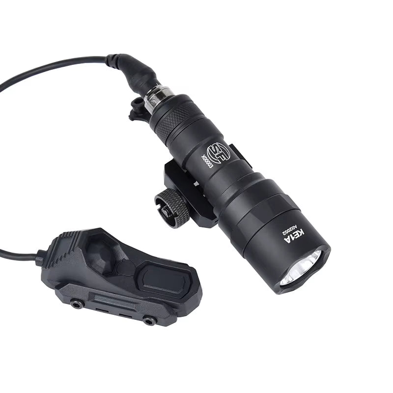 Surefir M300 M600 Tactical Flashlight with AXON Dual Function Remote Pressure Switch for 20mm Rail - Ideal for Hunting & Airsoft