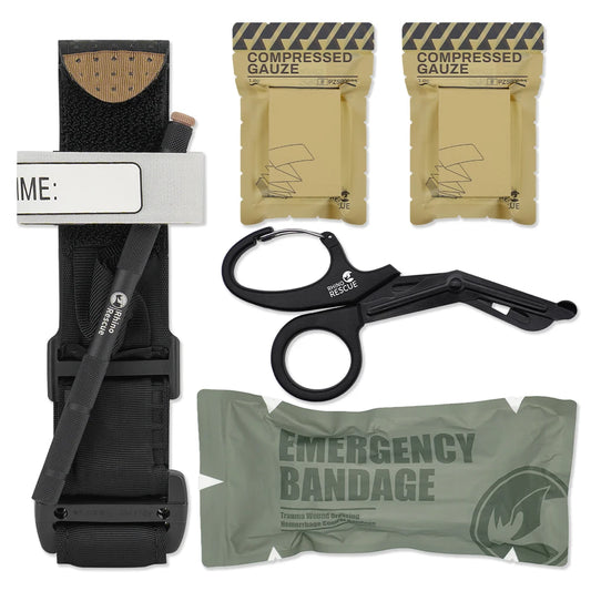 Trauma Kit - Emergency Medical Tourniquet Bandage First Aid Tactical Survival Gear for Outdoor Emergency