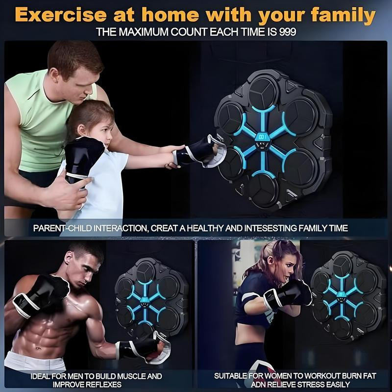 Smart Bluetooth-Compatible Boxing Machine, Wall Mounted Boxing Mat, Music Boxing Target, Home, Indoor, and Gym Boxing Music, Exercise Coordination