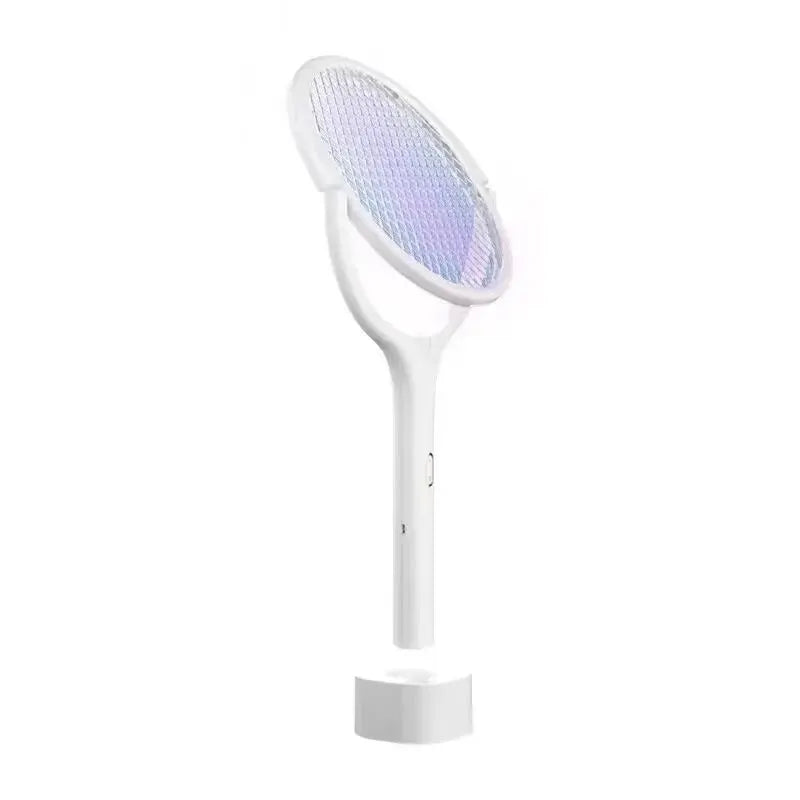 5-in-1 Electric Mosquito Swatter with Fast Charging, Safety Insulation, Adjustable Settings, and Battery-Powered Bug Zapper Lamp