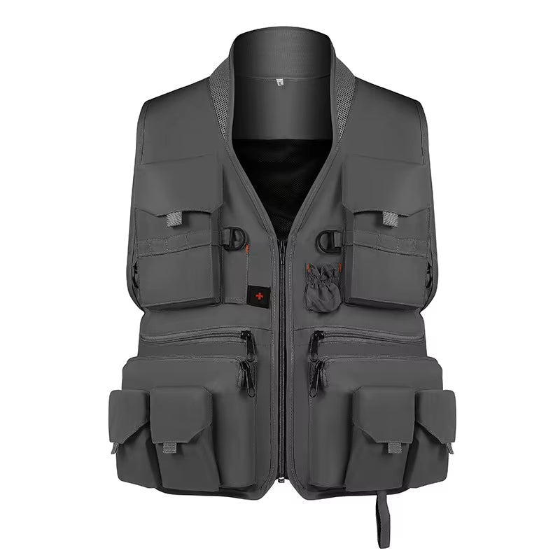 Korean Fishing Vest Quick Dry Fish Vest Breathable Material Fishing Jacket Outdoor Sport Survival Utility Safety Waistcoat