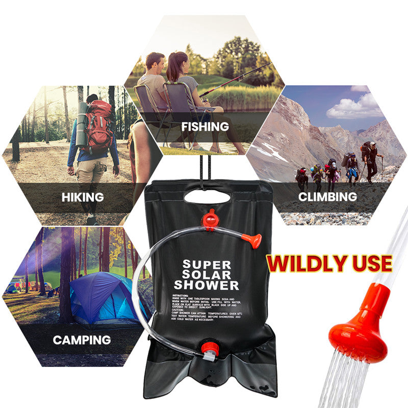 Outdoor Wash Bag Telescopic Shower Hhead Shower Bag