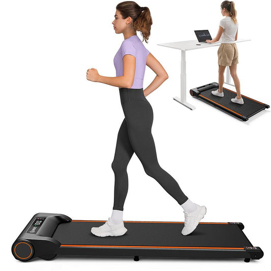 Urevo E2 Walking Pad, under the Desk Treadmill Smart Home Low Noise Walking Pad, Light Removeable Space-Saving Treadmill Indoortreadmill
