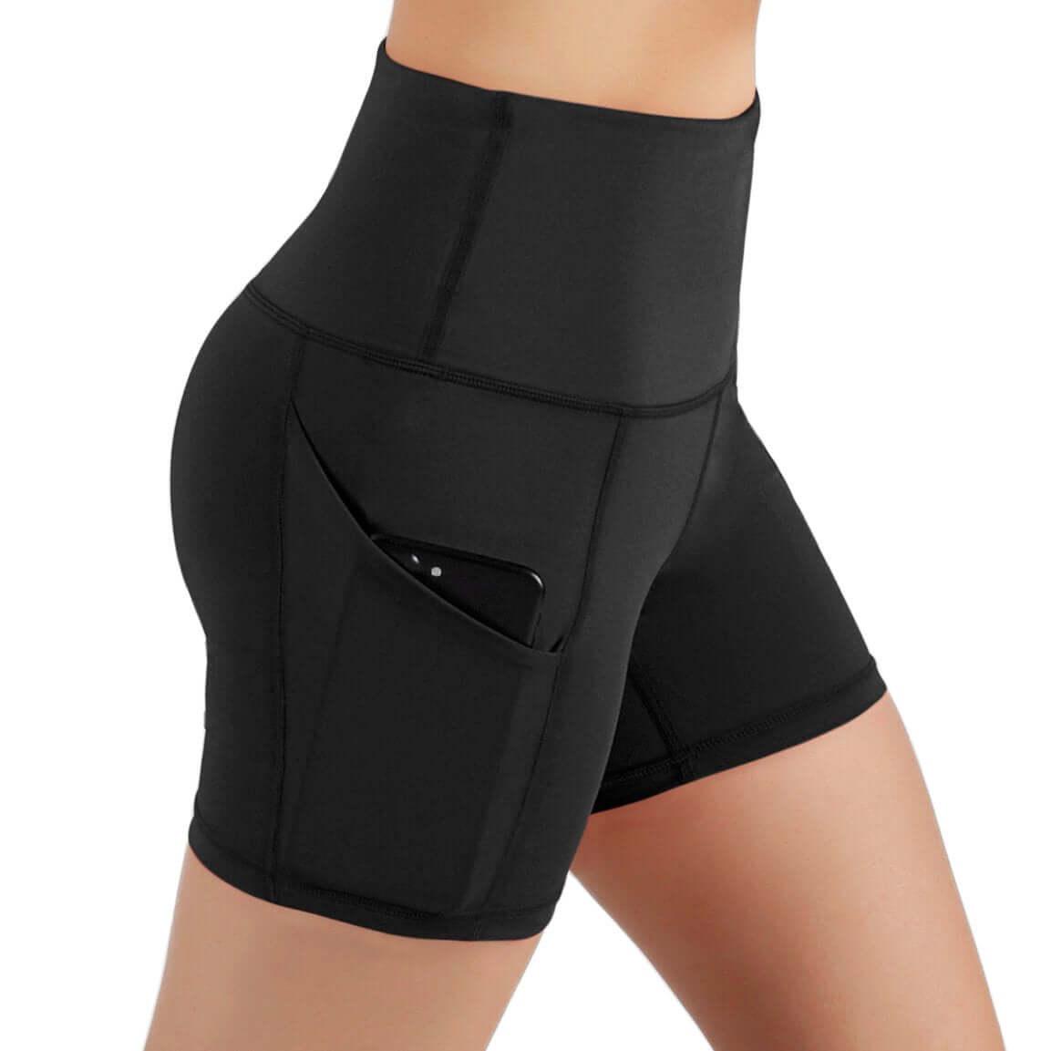 Jolie High-Waisted Athletic Shorts with Hip Pockets - Outdoorsavage