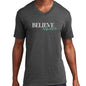 Graphic V-neck T-shirt, Believe And Achieve - Outdoorsavage