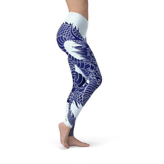 Womens Japanese Dragon Leggings - Outdoorsavage