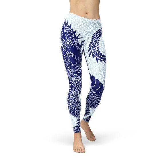 Womens Japanese Dragon Leggings - Outdoorsavage