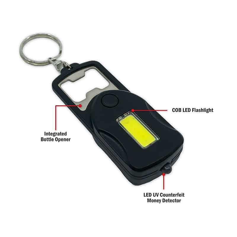 Microlux | 3-In-1 COB LED Keychain Tool - 18 PC Display