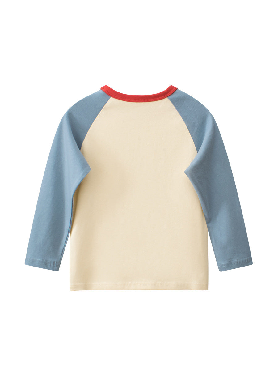 Autumn New Arrival Kids Girls Cartoon Print Crew Neck Long Sleeves