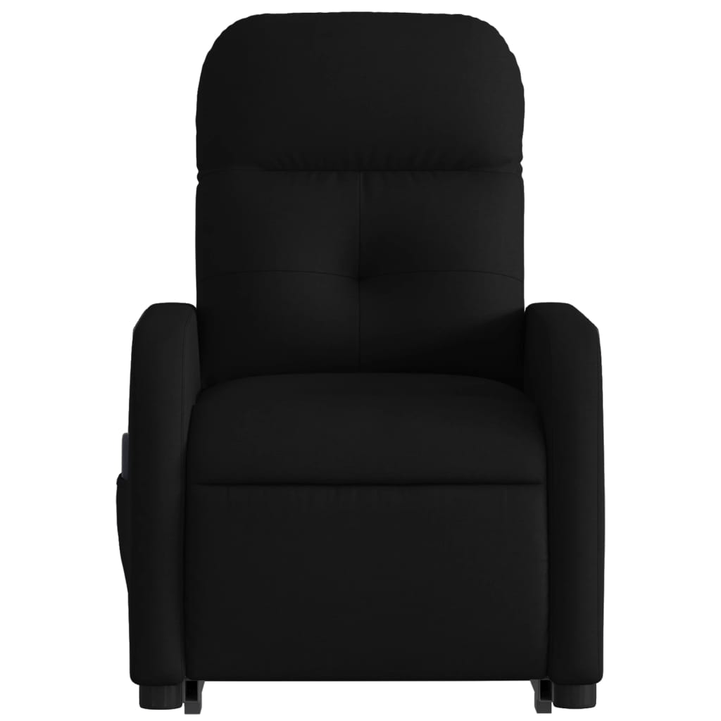 vidaXL Electric Stand up Massage Recliner Chair Black Fabric