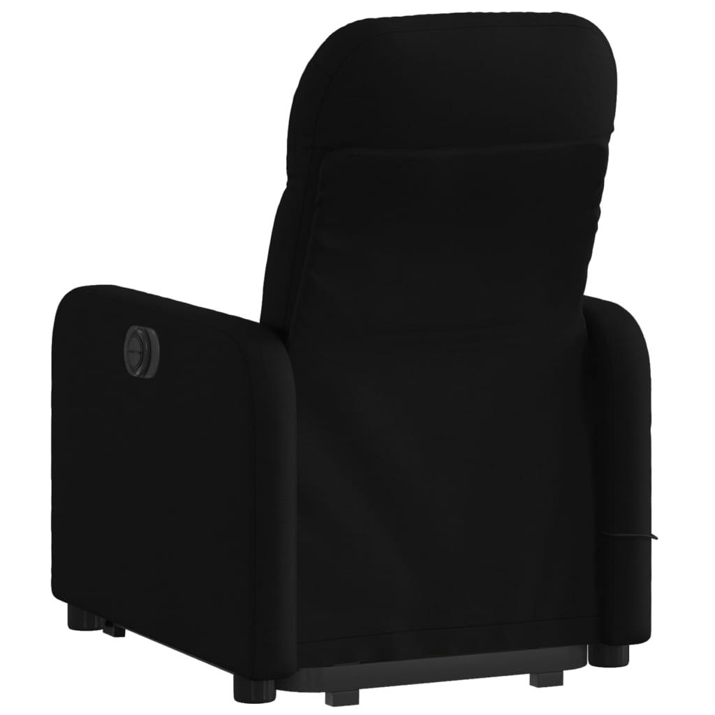 vidaXL Electric Stand up Massage Recliner Chair Black Fabric