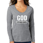 Womens Long Sleeve Graphic T-shirt, God Established Design - Outdoorsavage